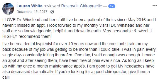 Chiropractic Brandon MS Patient Testimonial